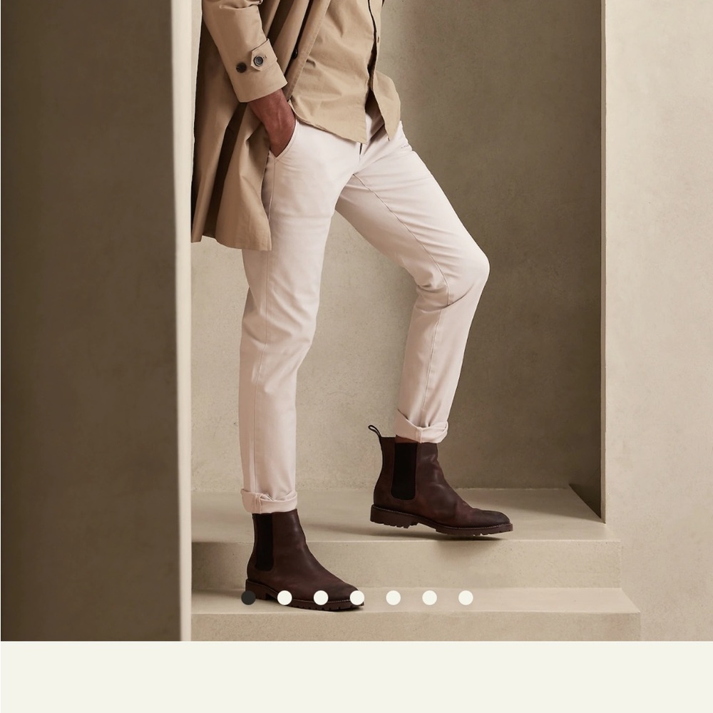 SLIM LIVED-IN CHINO in Oyster Pearl 29x30